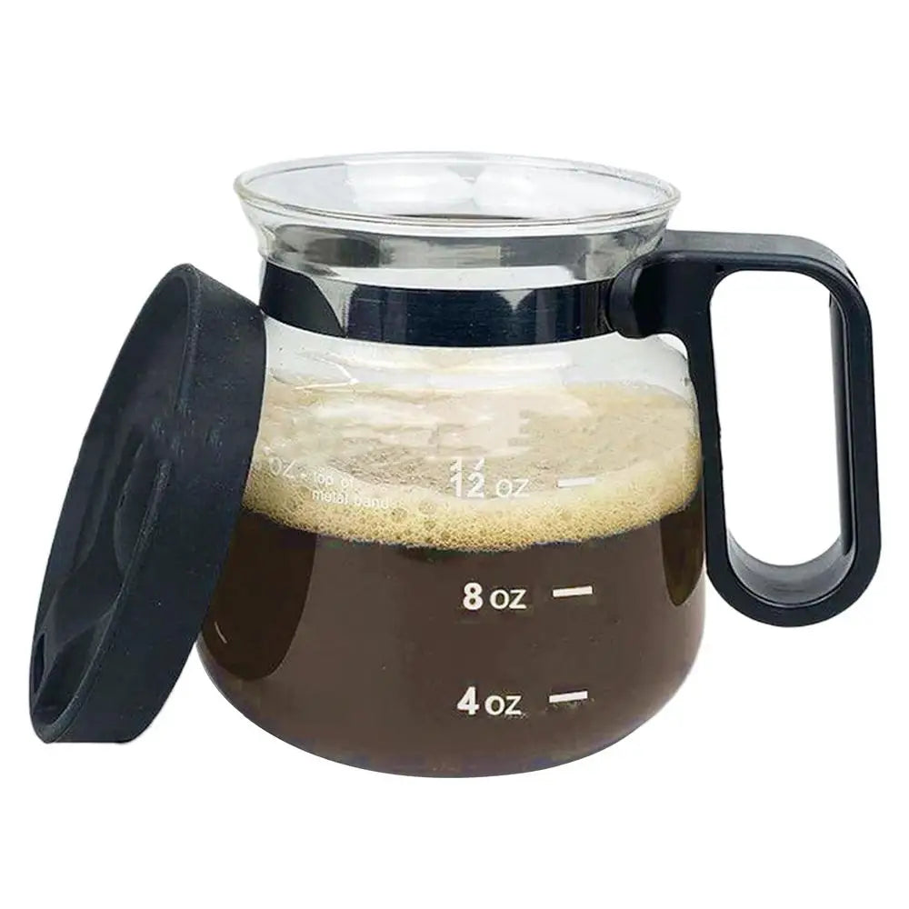 Clear Coffee Mug 16oz Glass Mugs for Hot Beverages Pot Drinking Cups with Lid for Hot Cold Beverage Milk Latte Cappuccino Water