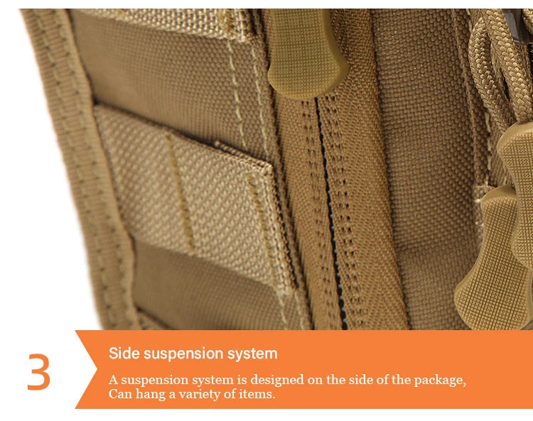 Military Tactical Backpack Shoulder Bag  Chest bag Men Outdoor Hiking Camping  Army Hunting Fishing Pack Sling Molle Usb bag bag
