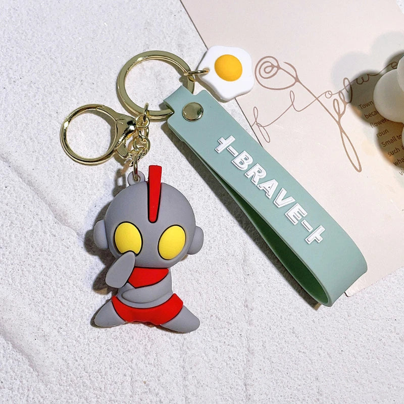 PVC  Keychain Cartoon Anime Cosplay Accessory Gift for Bag Decor