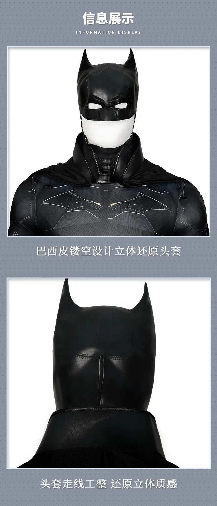 Anime Detective Comics Batman Cosplay Costume Uniform Halloween Carnival Party Christmas Play Role Clothes Clothing