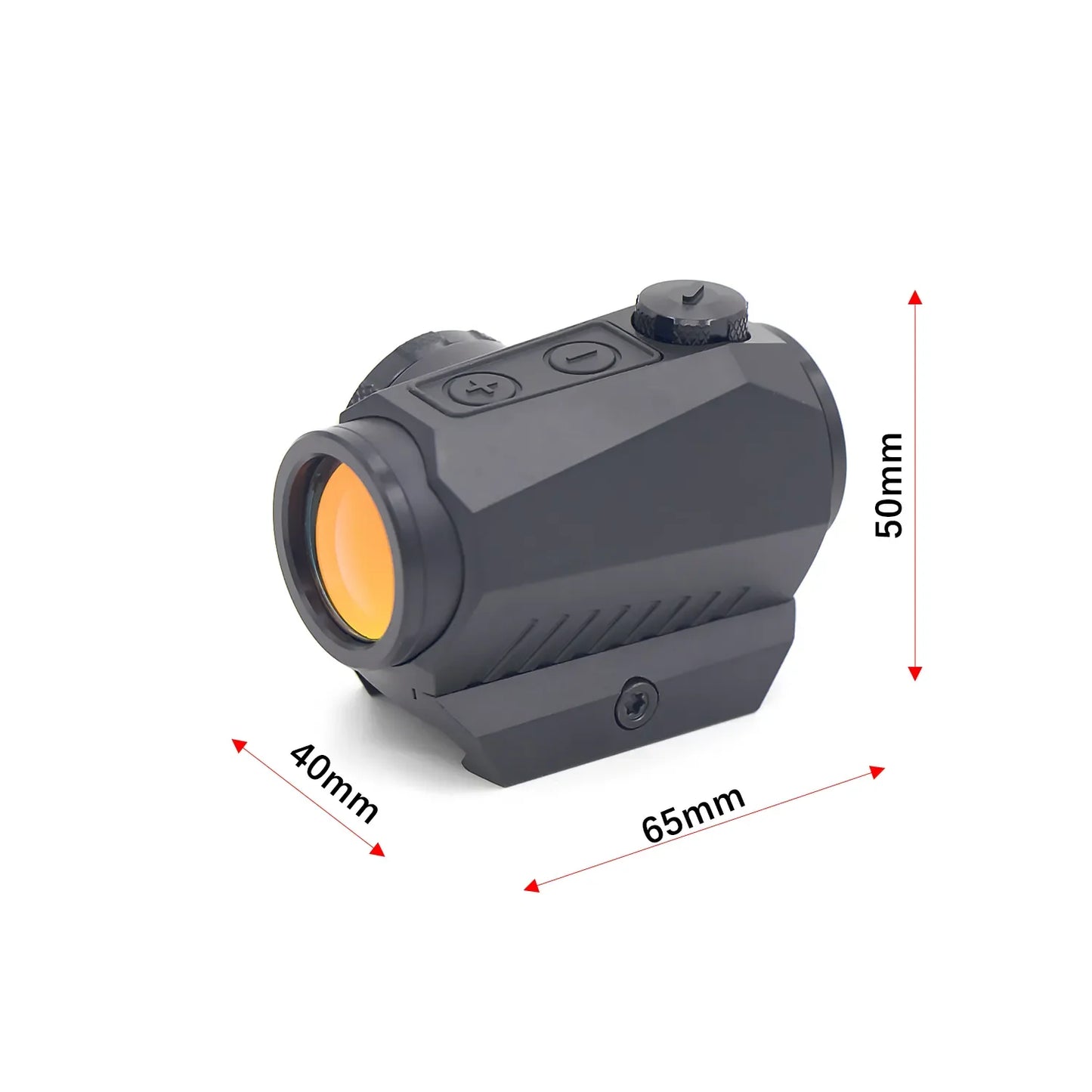 Tactical 1x20mm Reflex Red Dot Sight Riflescope with Free Mount Rails Optic - Blackout Rear Sight for Shield Handguns