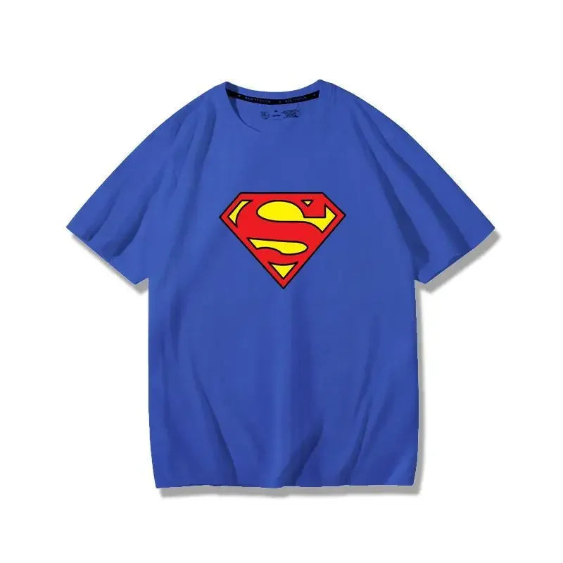 BeastKingdom Batman Superman Wonder Woman The Flash Cartoon Anime Peripheral T-shirt Creative Summer Loose Casual Short Sleeve