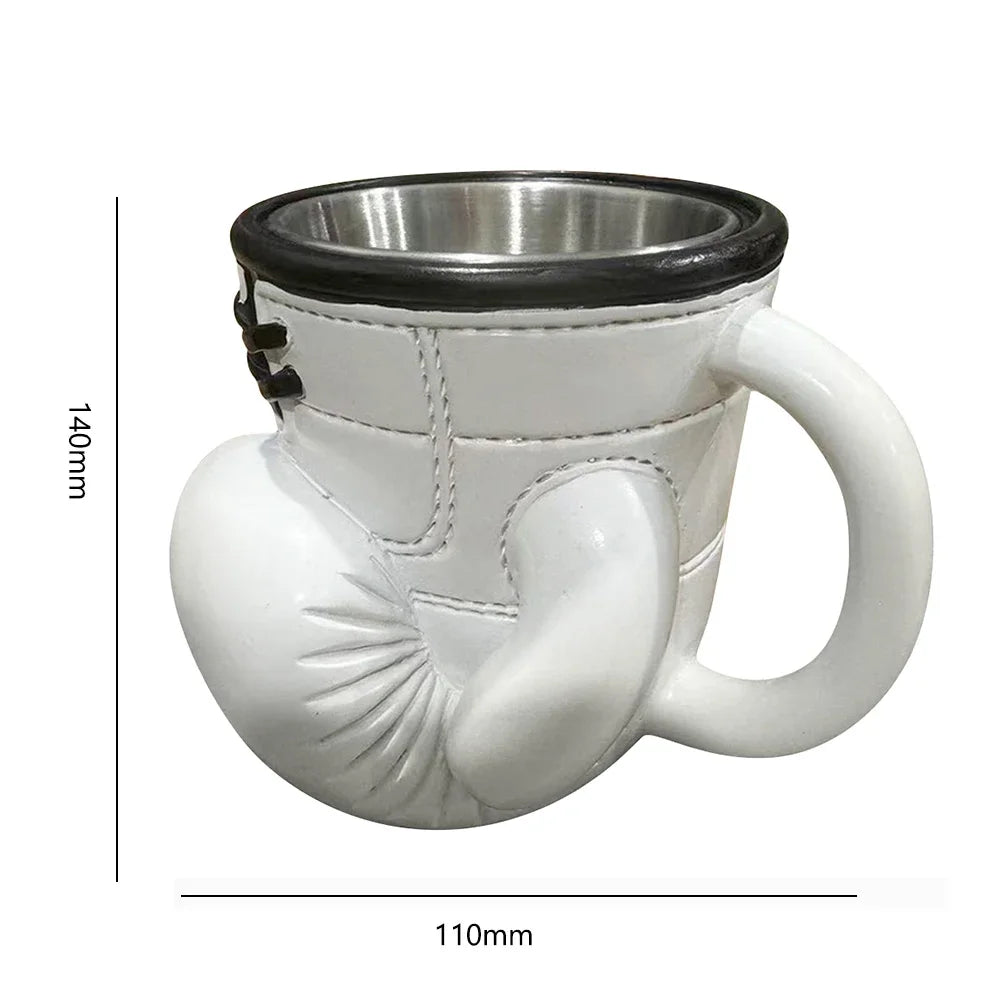 Newest Boxing Glove Mug Sport Themed Coffee Cup Funny Drinkware Kitchen Desktop Container with Handle Creative Home Gifts