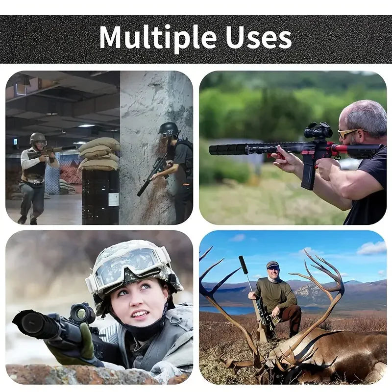 Tactical Hunting Soft Suppressor Muffler Cover Sniper Gun Shooting Muffler Sleeve Thermal Insulation Shielding Protector ﻿