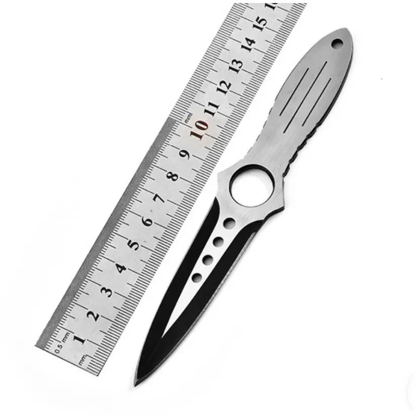 Tactical Training Fixed Blade Knife, Survival Diving Leg Knife with Sheath, Outdoor Camping Hunting Tool for Wilderness