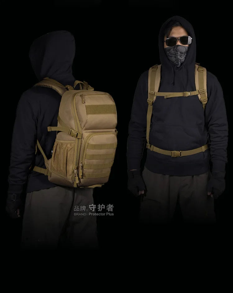 Tactical Backpack for Men, Outdoor Waterproof Trekking Fishing Rucksack, Hunting, Camping, Multi-purpose Molle Bag, 30L