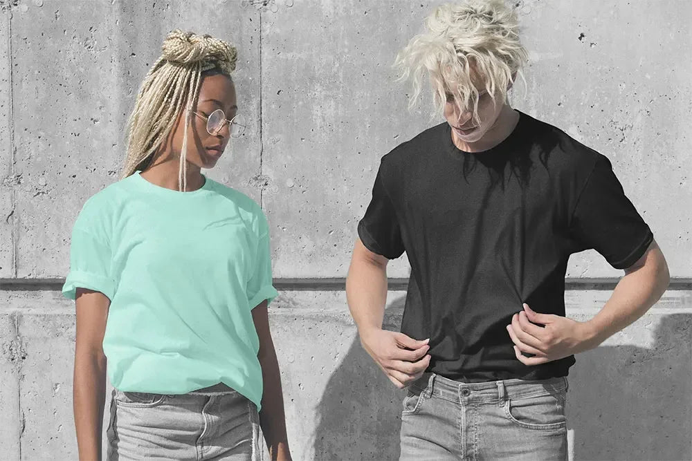 Shark Print T-Shirt 100% Cotton Summer Tees For Men Women Oversize Casual Tops