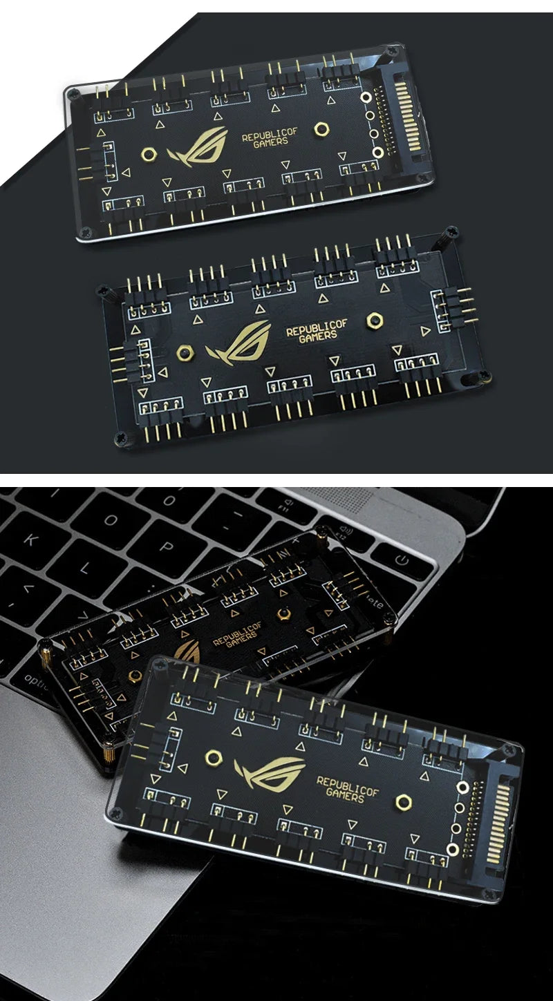 5V 12V 3 4 Pins RGB Connector 4pin 3pin RGB Wire Splitter Extension Cable for Computer Fan Motherboard AURA RGB LED Tape Light