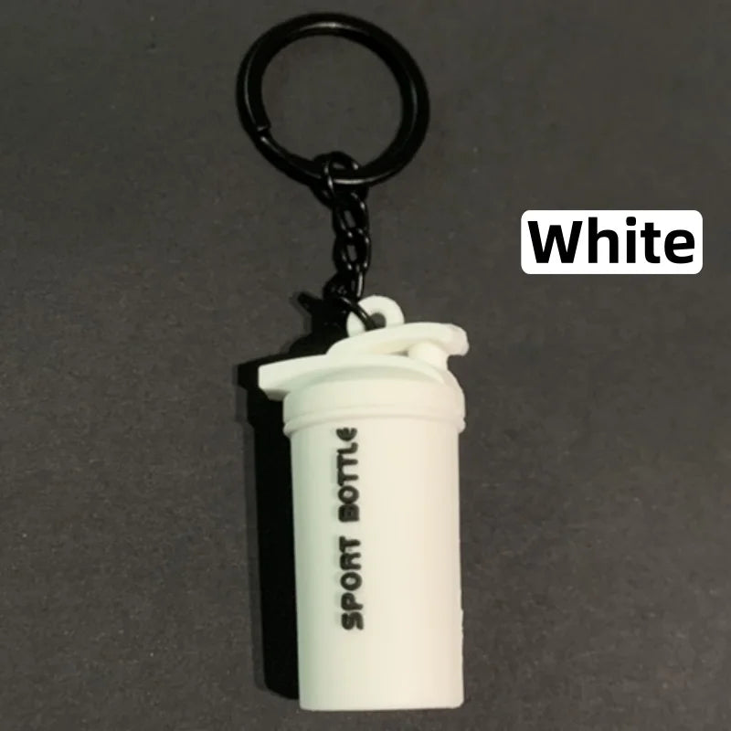 New Mini Shaker Cup Keyring for Gym Lover Shaker Bottle Keychain 7 Color Silicone Gym Gifts Sport Water Bottle Bag Charm