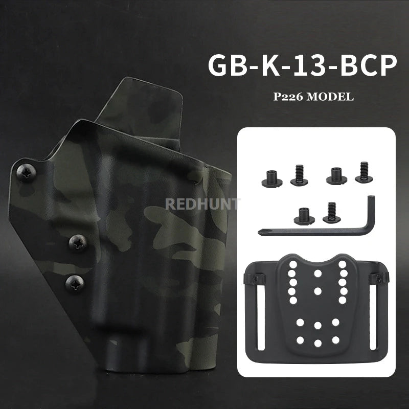 Hunting Gun Holster Kydex Pistol Case Light TLR-1 X400 X300 XC1 Bearing Waist Gun Bag for G17/19/19X/45/43/43X/20/29