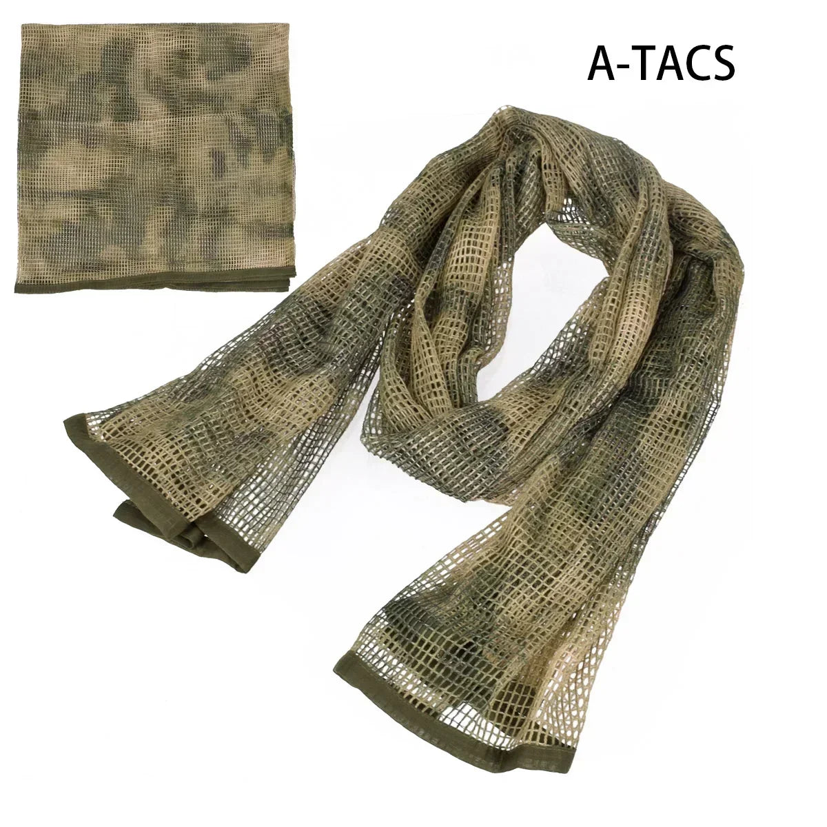 Tactical Camouflage Netting Mesh Net Camo Scarf for Outdoor Sport Hunting Shooting Wild Photography Sniper Camo Mesh Scarves