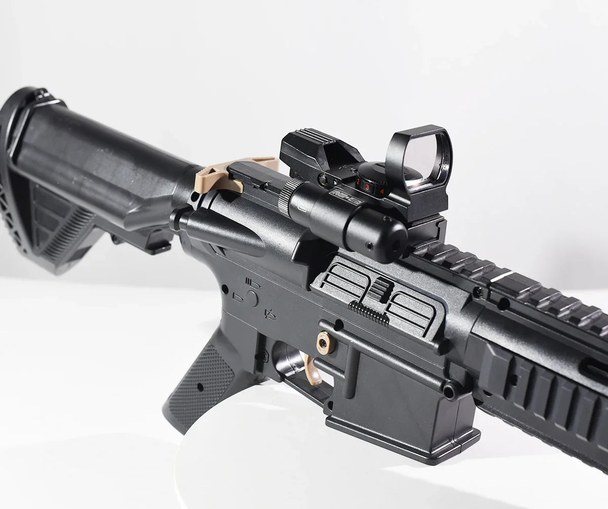 Tactical HD101 Red Dot Sight Series with Laser Combination Riflescope Optical Airsoft Adjustable Reflex 4 Reticle Scope Hunting