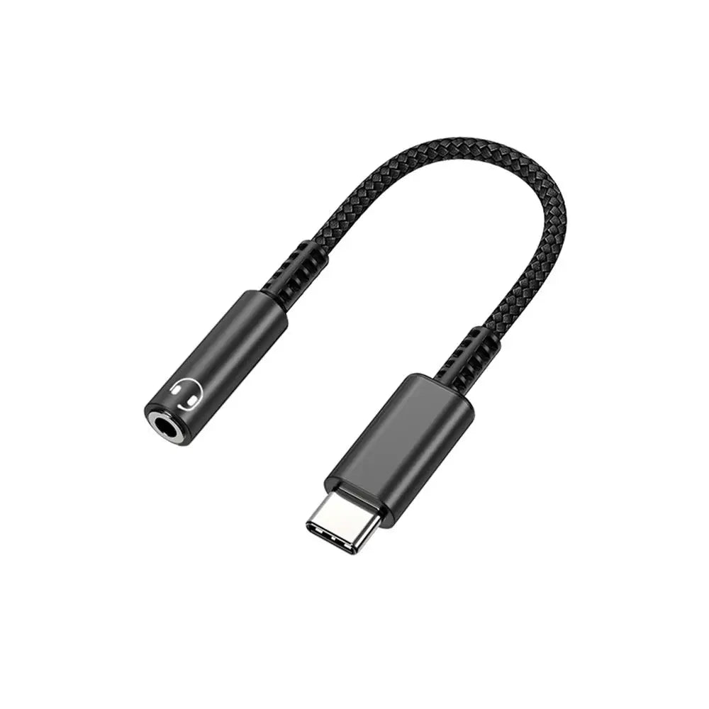 Type C to 3.5mm Audio Jack Adapter USB C to 3.5mm Headset/Microphone USB C to 3.5 Jack Adapter External Stereo Sound Card For PC
