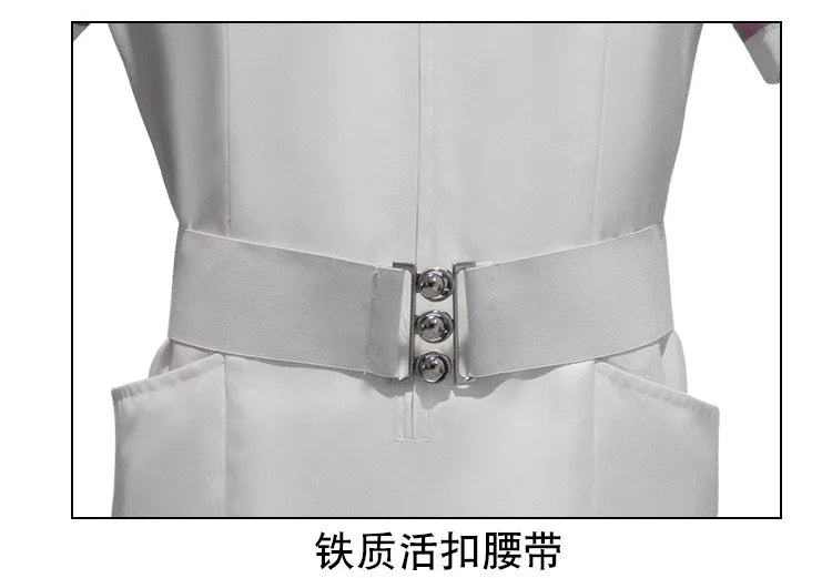 Movie Joker Cosplay Jack Nurse Costume Uniform Cosplay Scary Bat Joker Dress Pocket Watch Pen Halloween Cos Set