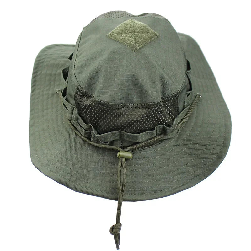 Tactical 2.0 Boonie Hat Summer Mesh Camouflage Combat Cap Multicam Outdoor Sports Training Fishing Hiking Camping Hunting Hats