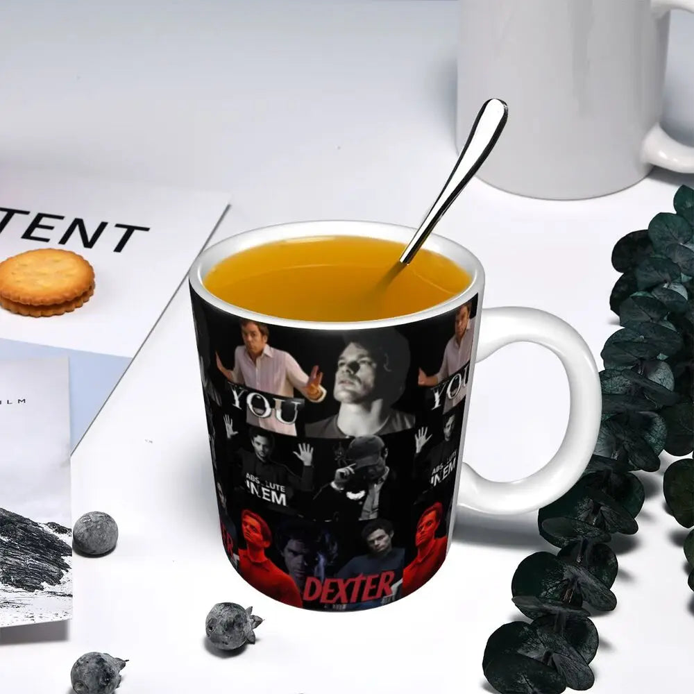 Customized Dexter Morgan Mugs DIY Movie Ceramic Milk Tea Coffee Cup