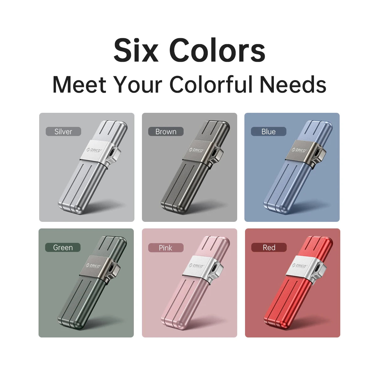 ORICO UFSD All Metal 512GB USB Flash Drive 411MB/S Pen Drives 256GB 128GB 64GB USB Stick Type C Pendrives Memory Stick U Disk