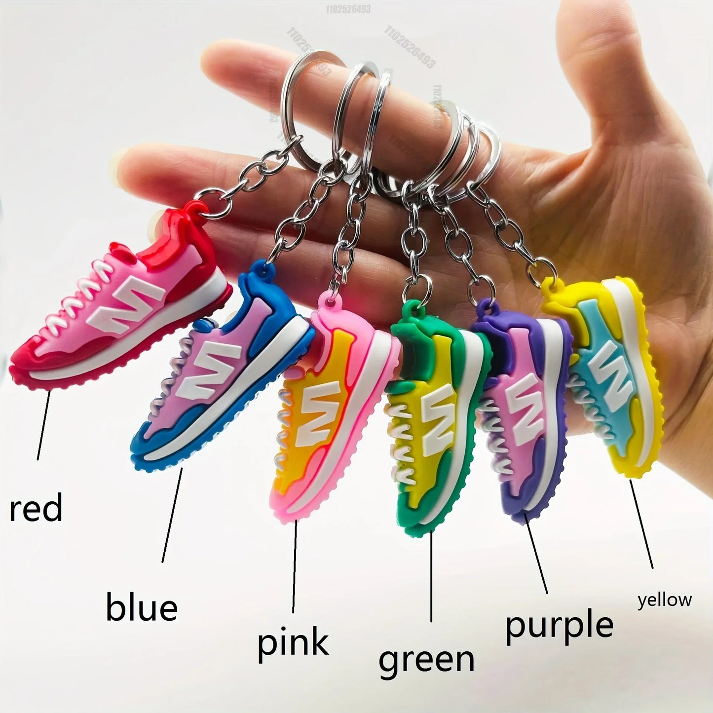 6pc/1pcs Shoe Keychains For Men Mini Cute Cool Sneaker Keychain PVC For Favors Collectible For Sneaker Fans Bag Pendant Tools