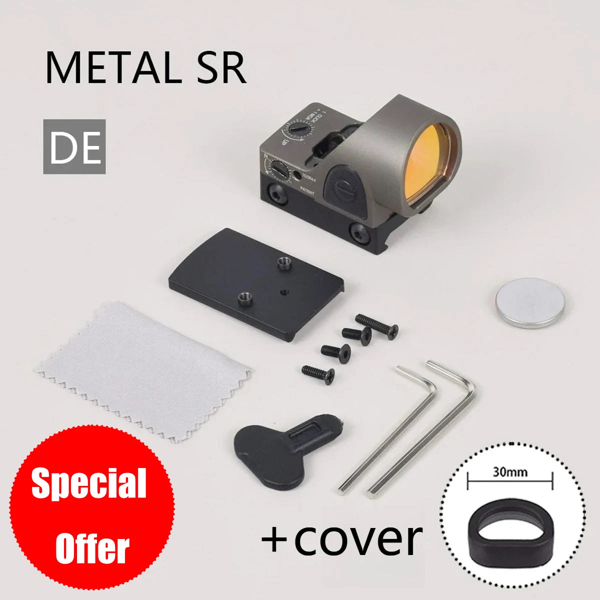 Tactical SR Red Dot Sight Scope Red Dot Optics Riflescope Collimator Fit 20mm Rail RMT Rifle Sight Hunting Airsoft With Logo