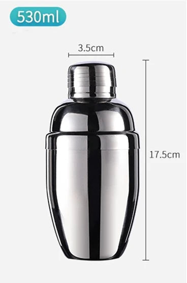 Stainless Steel Cocktail Shaker Set, Bar Tools, Bartender, Drink Stirrers, Transparent PC, Boston Shaker, 1L, 304