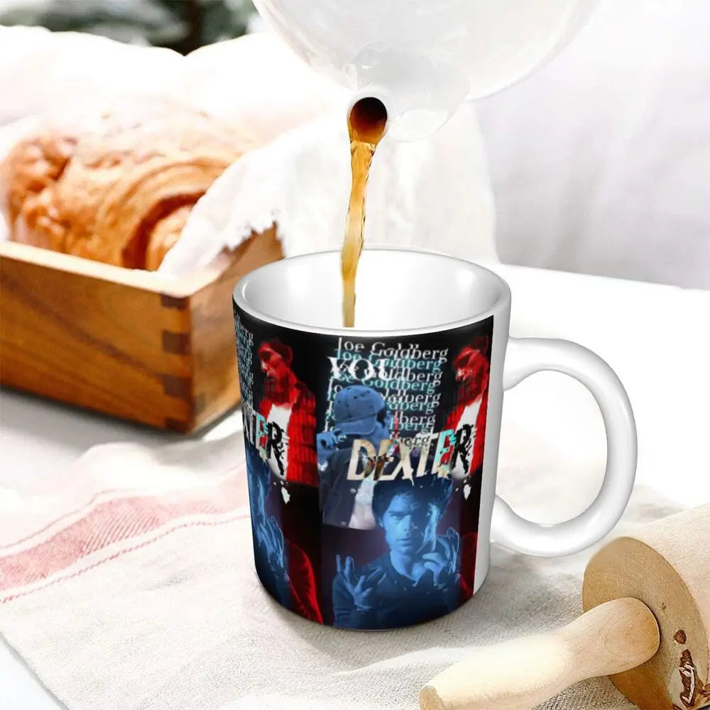 Customized Dexter Morgan Mugs DIY Movie Ceramic Milk Tea Coffee Cup