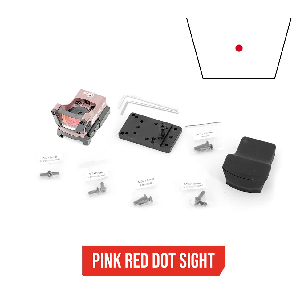 M1 Open 3MOA Green Or Red Dots Sight With Full Original Marking Tactical Airsoft Optics With 20mm Rail And universal mount