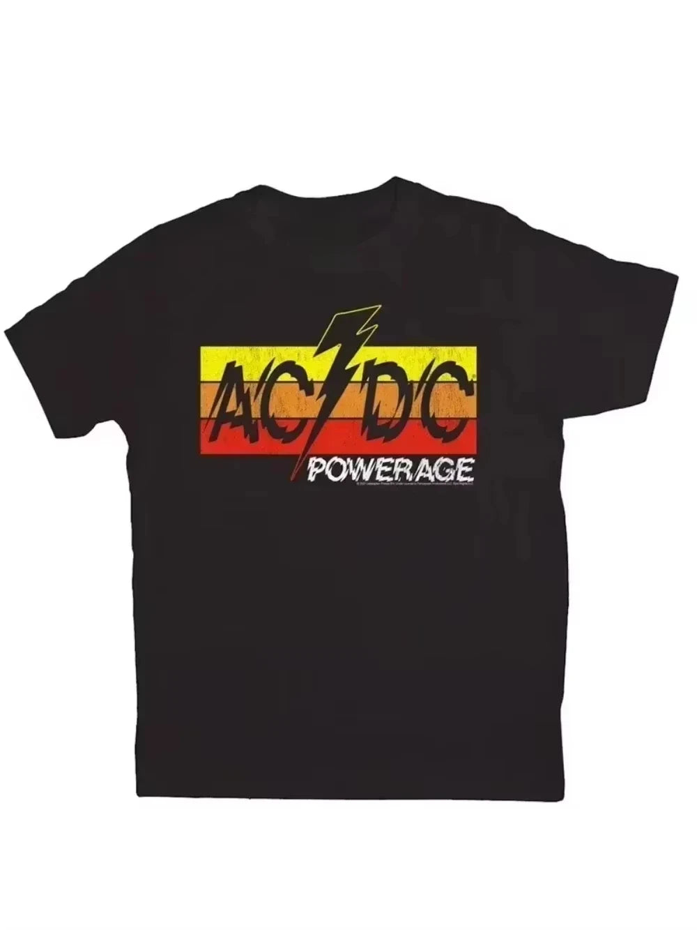 Classic AC Print T-shirt DC Women Hip Tshirt Short Sleeve Men T Shirt Streetwear Top Tee for Fans Gift Women Clothing