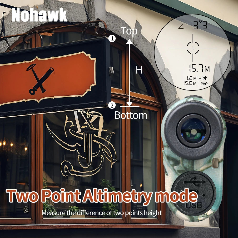 Hunting Laser Rangefinder 1000m Hunting Range Finder with Target Acquisition Technology Clear Accurate Rangefinders for Hunters