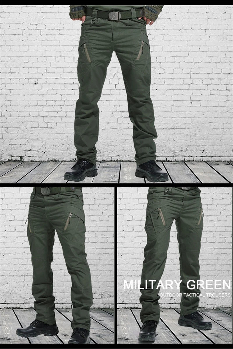 Tactical Cargo Pants Men Outdoor Waterproof SWAT Combat Military Camouflage Trousers Casual Multi Pocket Pants Male Work Joggers