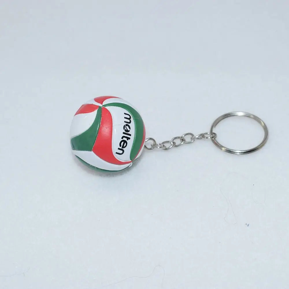 PVC Volleyball Key Chain Mini Ball Pendant Keychain Creative Cartoon Sports Keychain Car Keyring Ornament Gift Fashion Jewelry