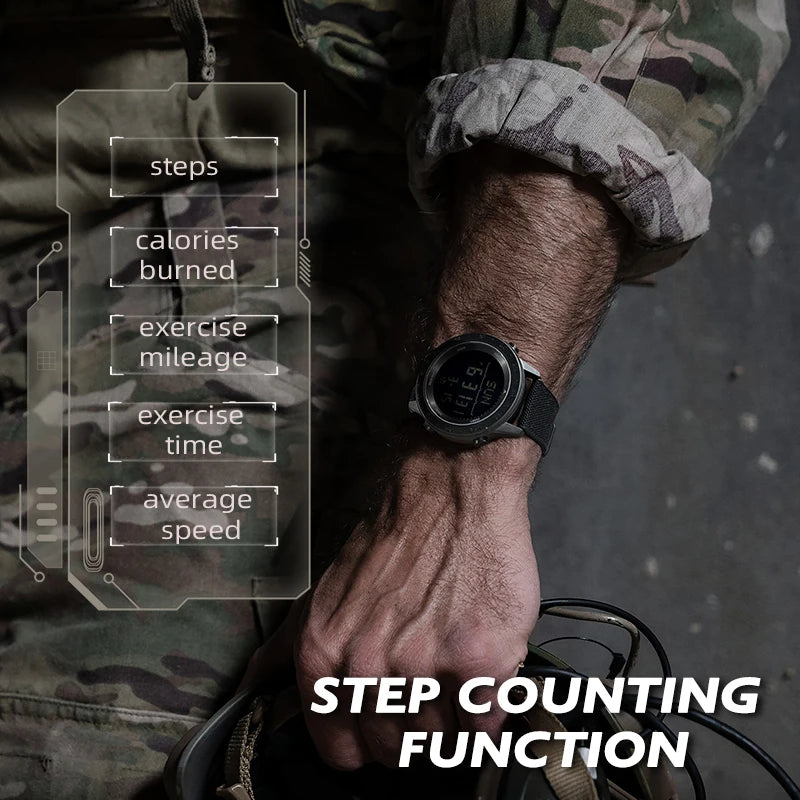 NORTH EDGE TANK 3 Men's Digital Militray Watches Outdoor Sports Watch  Pedometer Calories Compass Waterproof 50M Wristwatches