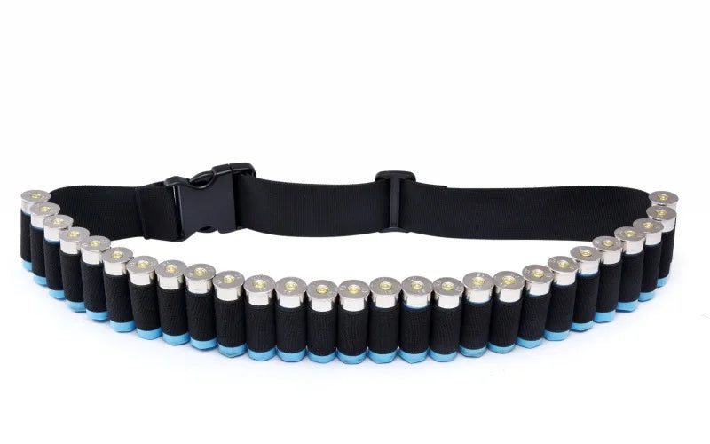 Tactical 27 Round Shotgun Bandolier Belt Adjustable 12 Gauge 12GA Shell Carrier Ammo Pouch Holder Waist Belt Hunting Accessories