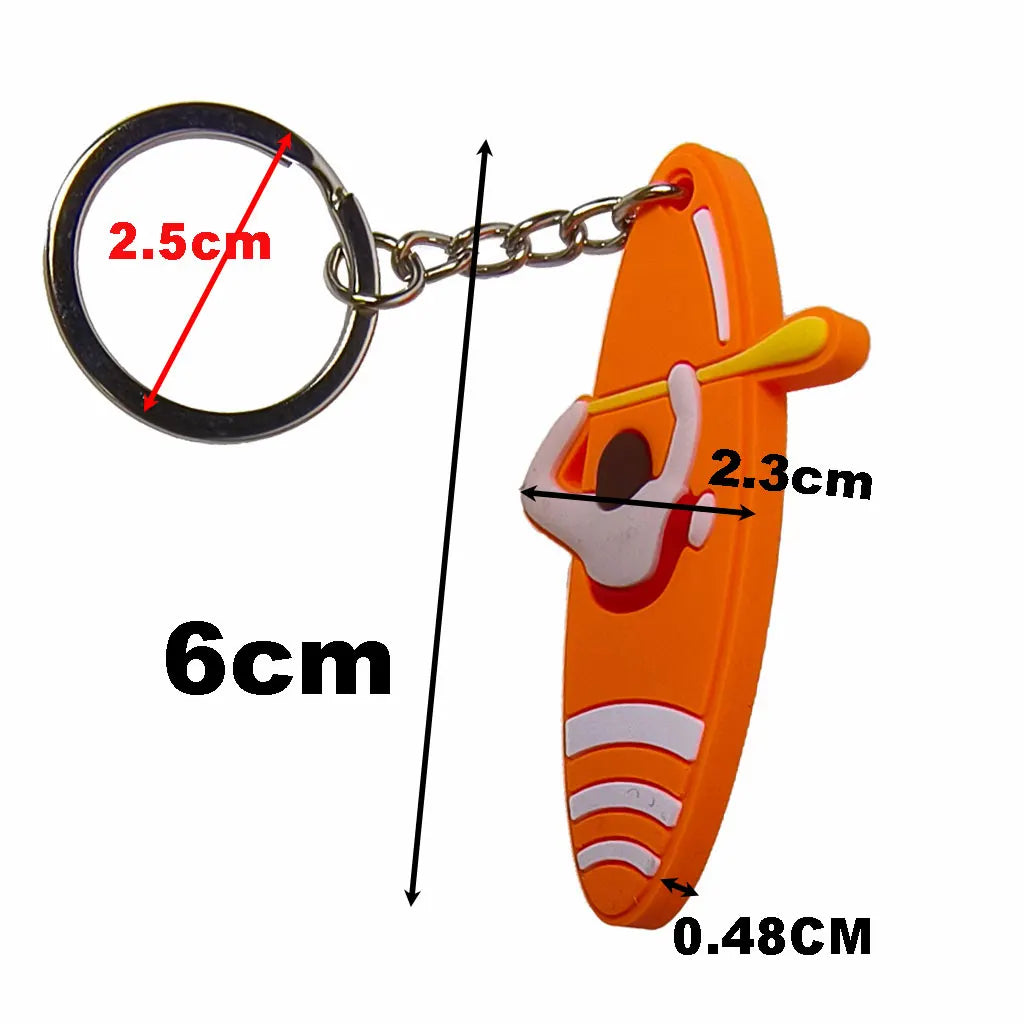 Surfboard Keychains PVC Backpack Keychain Purse Luggage Lover Keyring Birthday Gift Bag Innovative Party Favors Key Holder