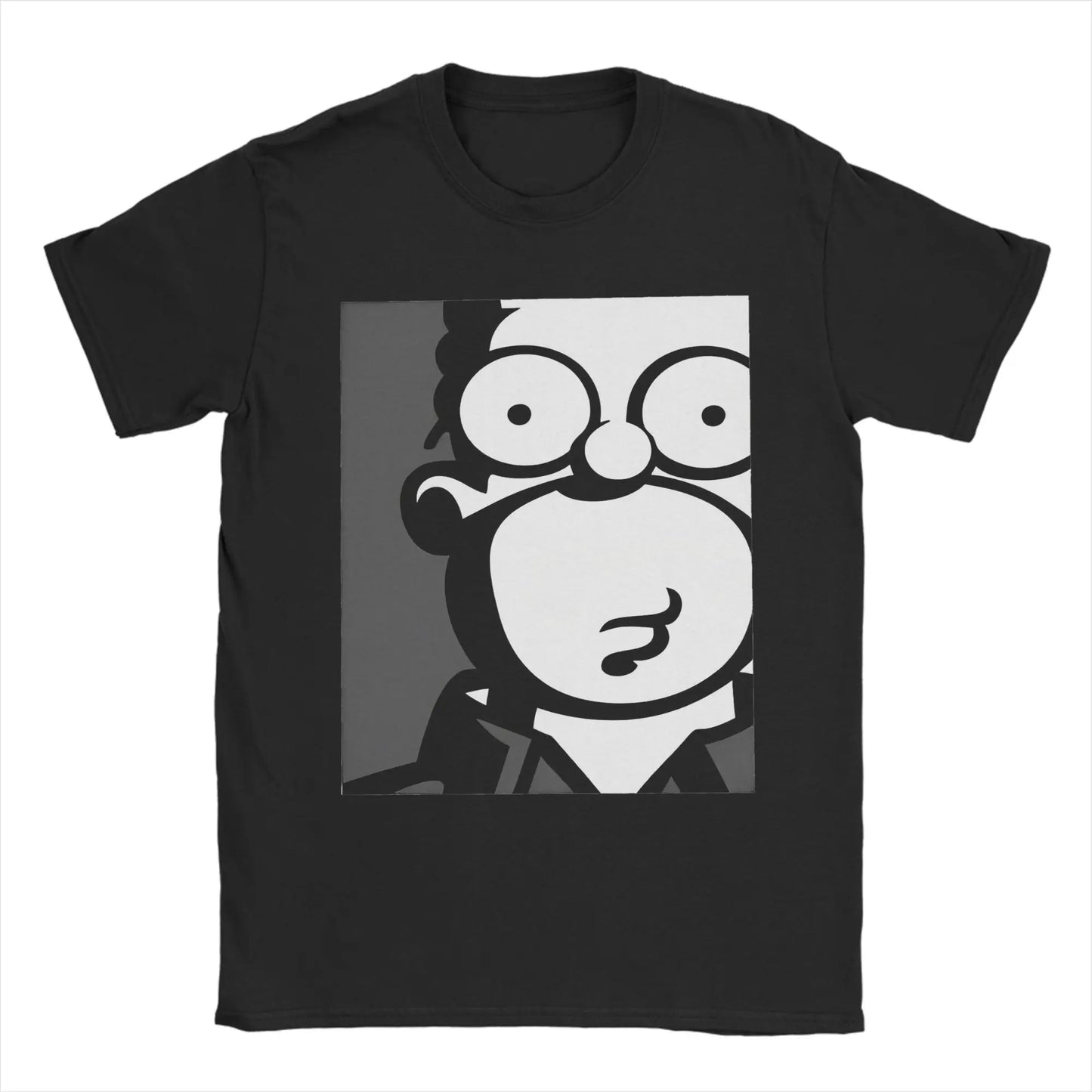 Men Homer Simpsons Funny T Shirts  Pure Cotton Tops Leisure Short Sleeve Crewneck Tee Shirt Plus Size T-Shirts