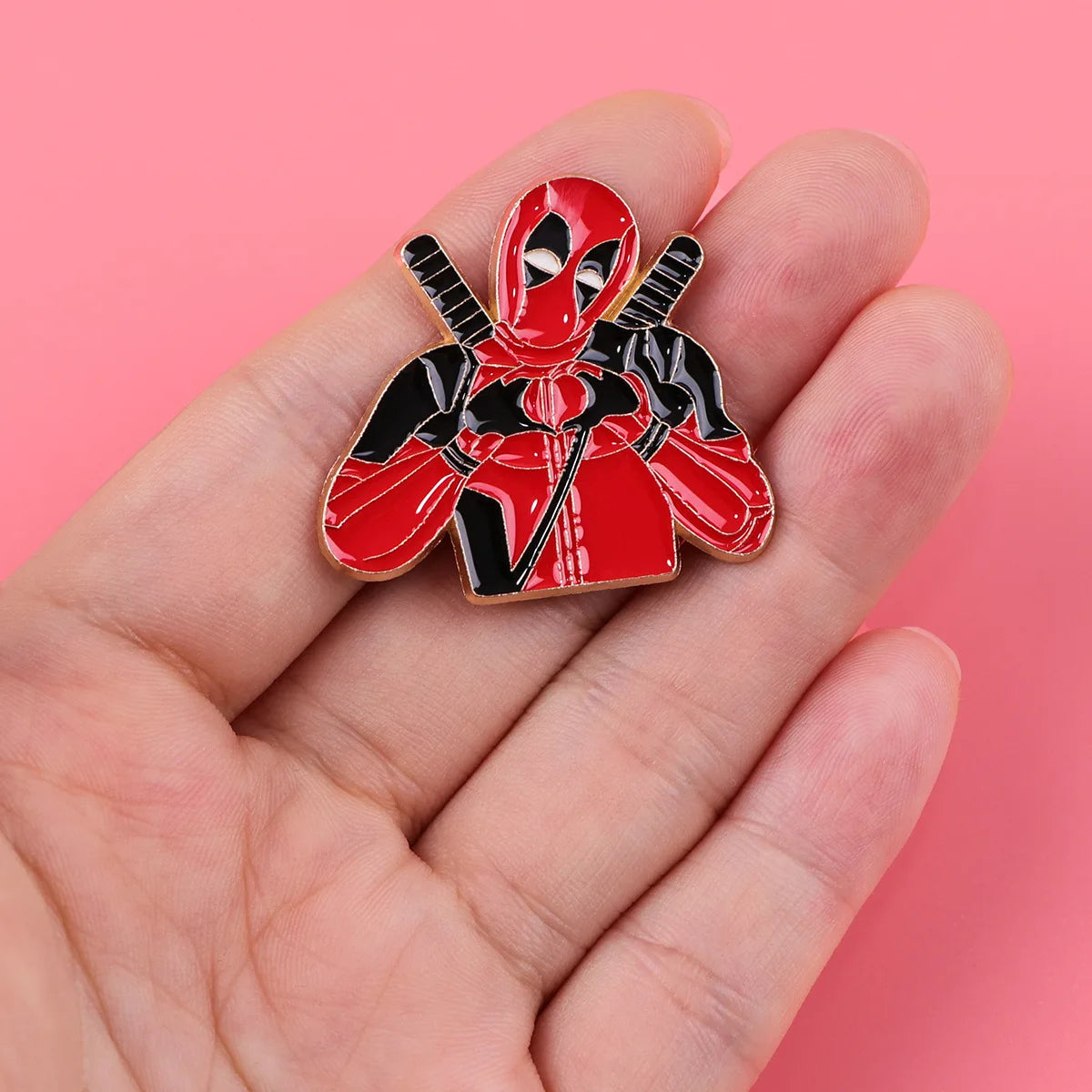Cartoon Stitch Pin Movie Deadpool Hero Brooches for Women Men Lapel Pins Badges Clothes Accessories Cosplay Jewelry Fans Gifts