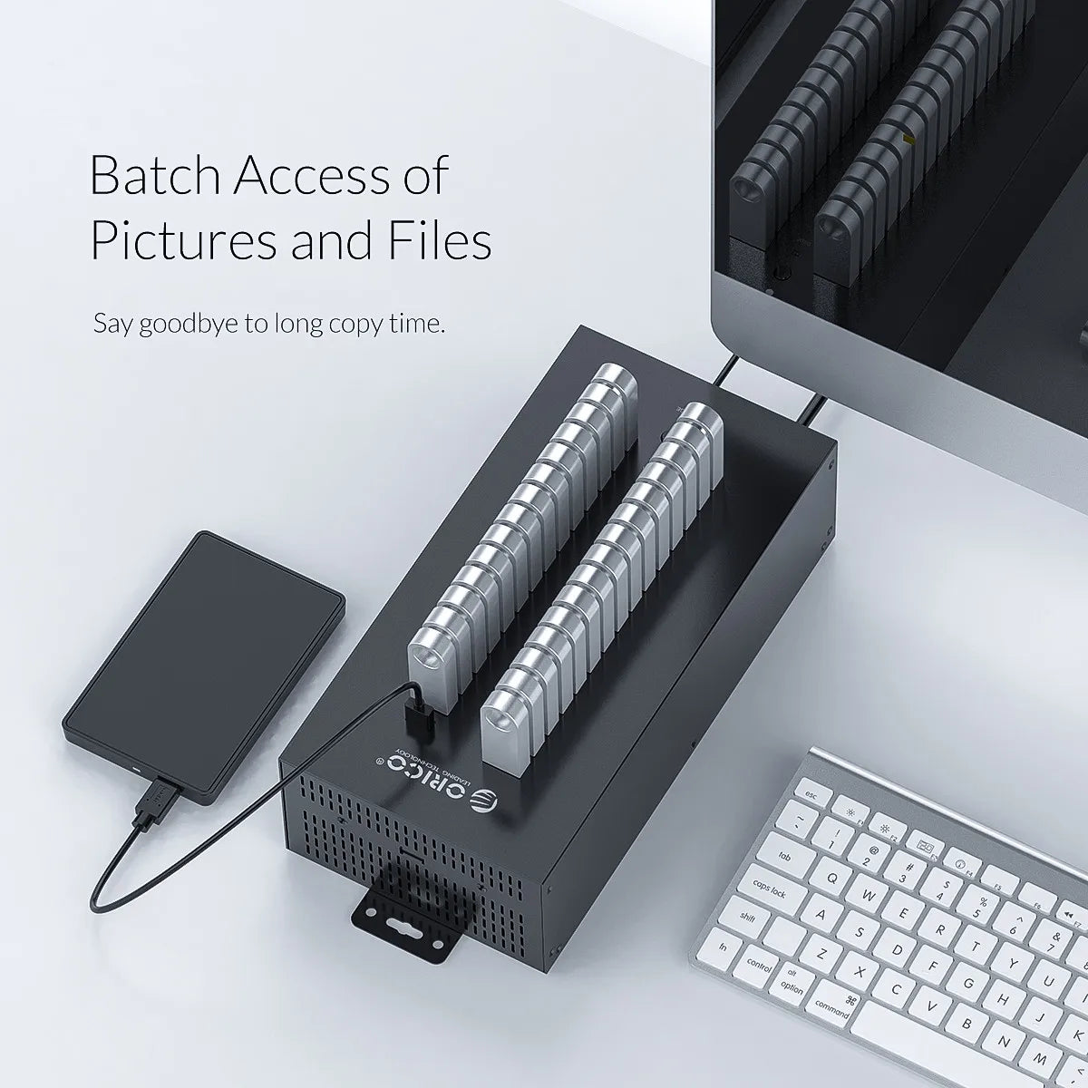 ORICO Usb Hub 30 20 ports Industrial Grade Splitter with 150 300W Detached Power U Disk Copy Test Docking Station Pc Accessories