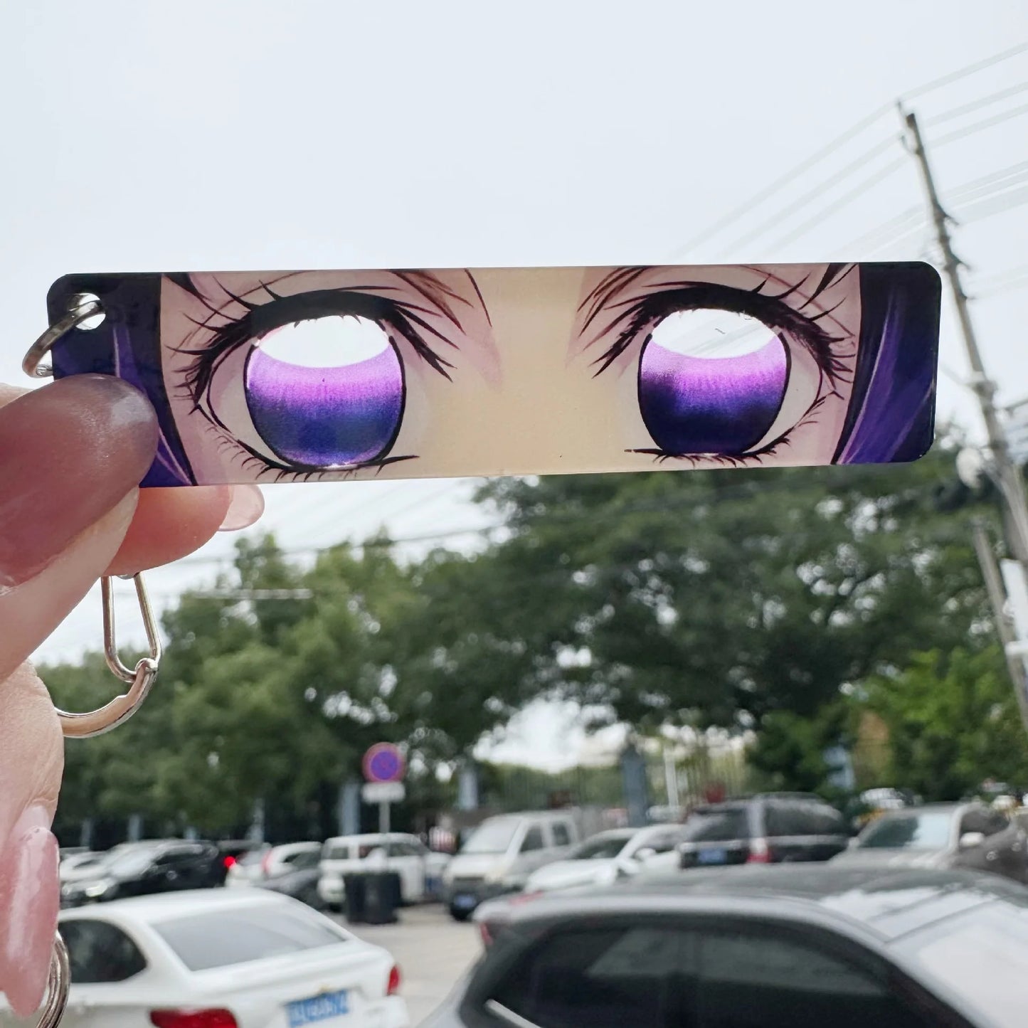 Anime Keychain Demon Slayer Decorate Kawaii Girl Acrylic Backpack Accessories Cartoon Surrounding Portable Toy Gift Wholesale