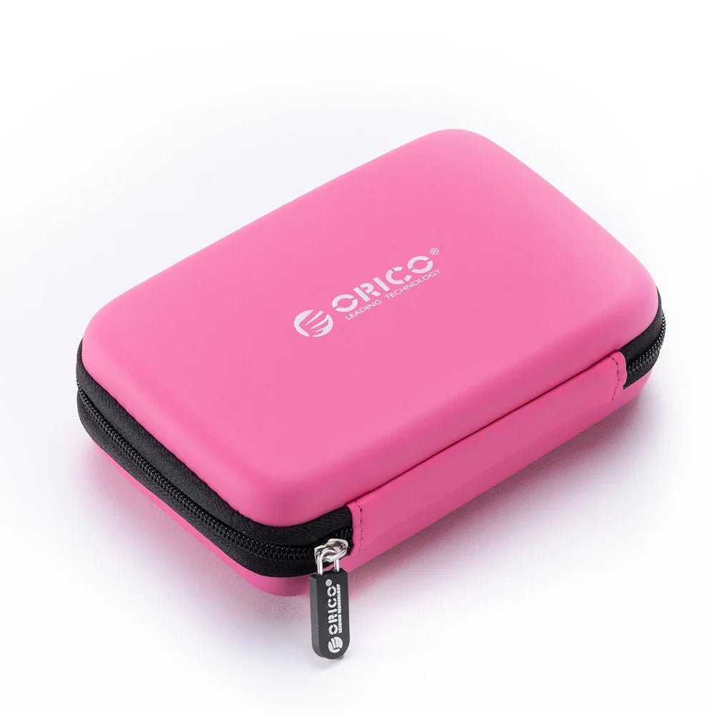 ORICO 2.5 Inch HDD Box Protection Package Portable Hard Drive Bag for External Portable hdd box case storage Bag Blue/Red/Black