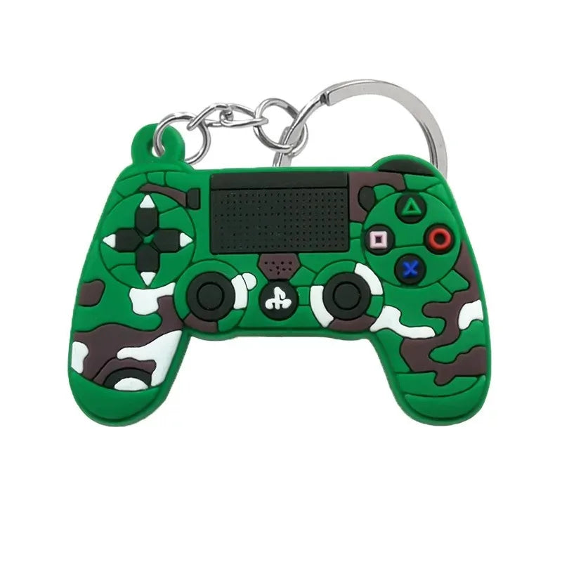 1PCS PVC Game Machine Keychain & Keyring Cute Gamepad Joystick Key Chain PS4 Game Console Jewelry Bag Car Hanging Accessories