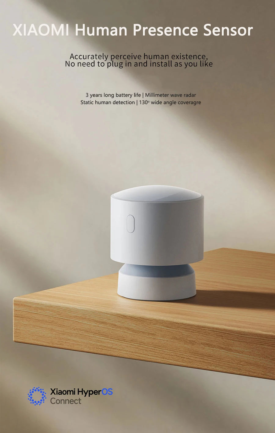 Xiaomi Mijia Human Presence Sensor Smart Wireless Home Connection Bluetooth 5.0 Body Motion Sensors For Mi Home App XMOSB01XS