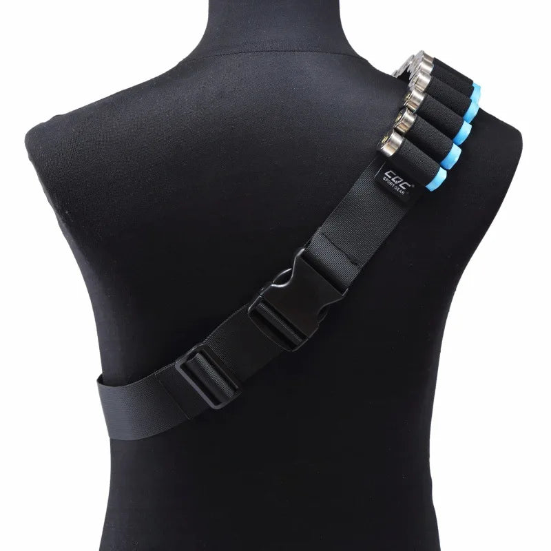 Tactical 27 Round Shotgun Bandolier Belt Adjustable 12 Gauge 12GA Shell Carrier Ammo Pouch Holder Waist Belt Hunting Accessories
