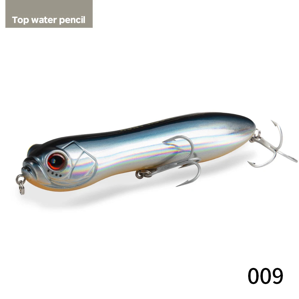 HuntHouse Trairao topwater lure Pencil lure long casting fishing for Bass Pike lure Crazy surface darter sound loud