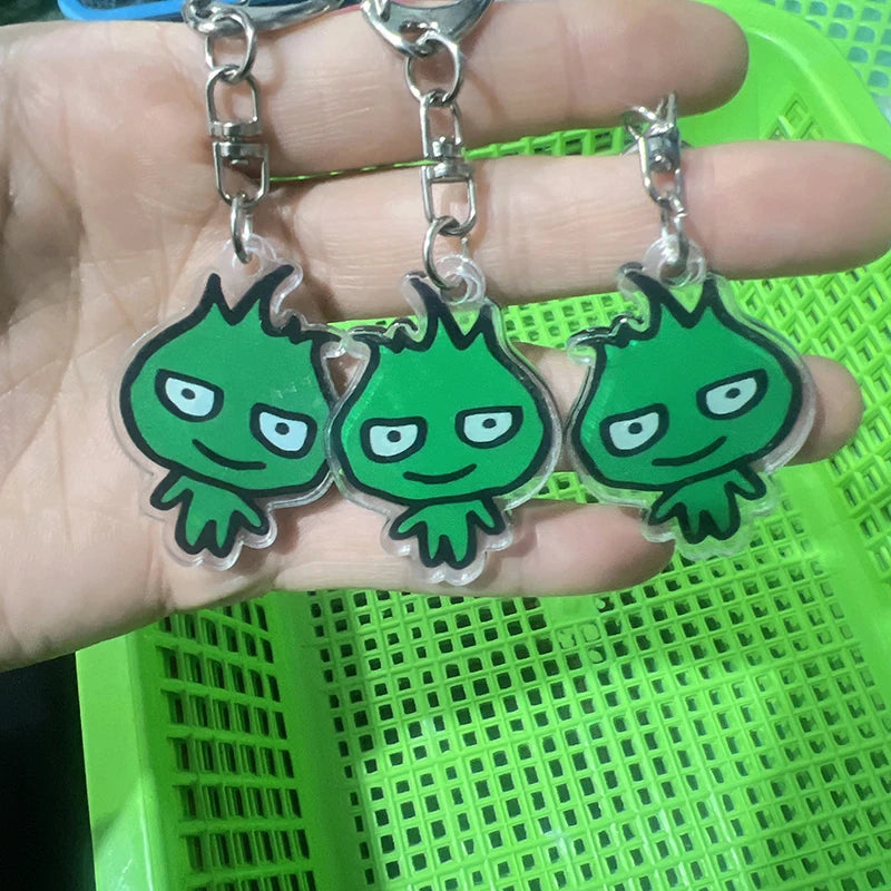 Innovative Ice and Fire Man Acrylic Keychain, Animation Game Series Inspired Trinket, Cute Gift for Children