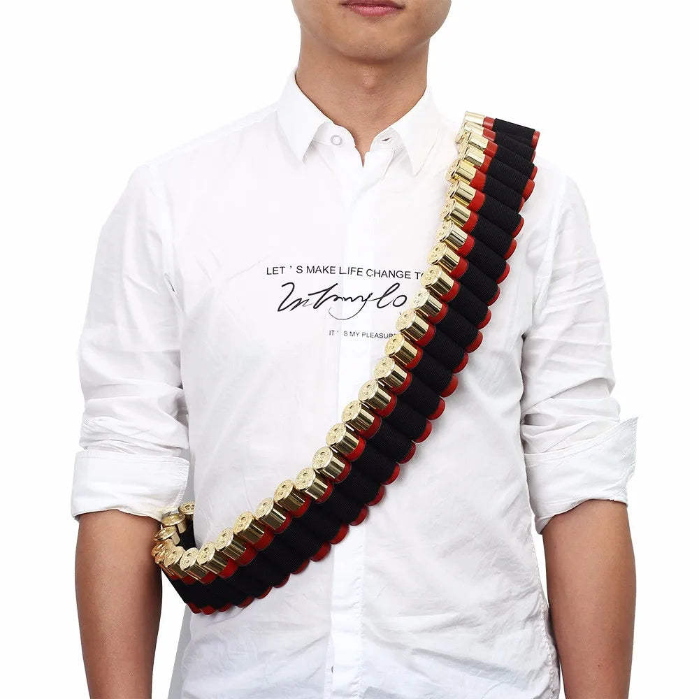 Outdoor Sports 50/56 Rounds Shotgun Belt Tactical 12G Cartridge with Field Shooting Shotgun Storage Belt