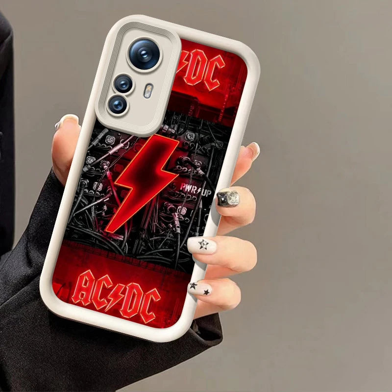 Rock Band A-Ac Music D-Dc Phone Case For Xiaomi 11 12 13 Lite 12T 13T 14T Pro Redmi A1 A2 Plus A3 9A 9C 9T 10C 12C 13C 5G 14C