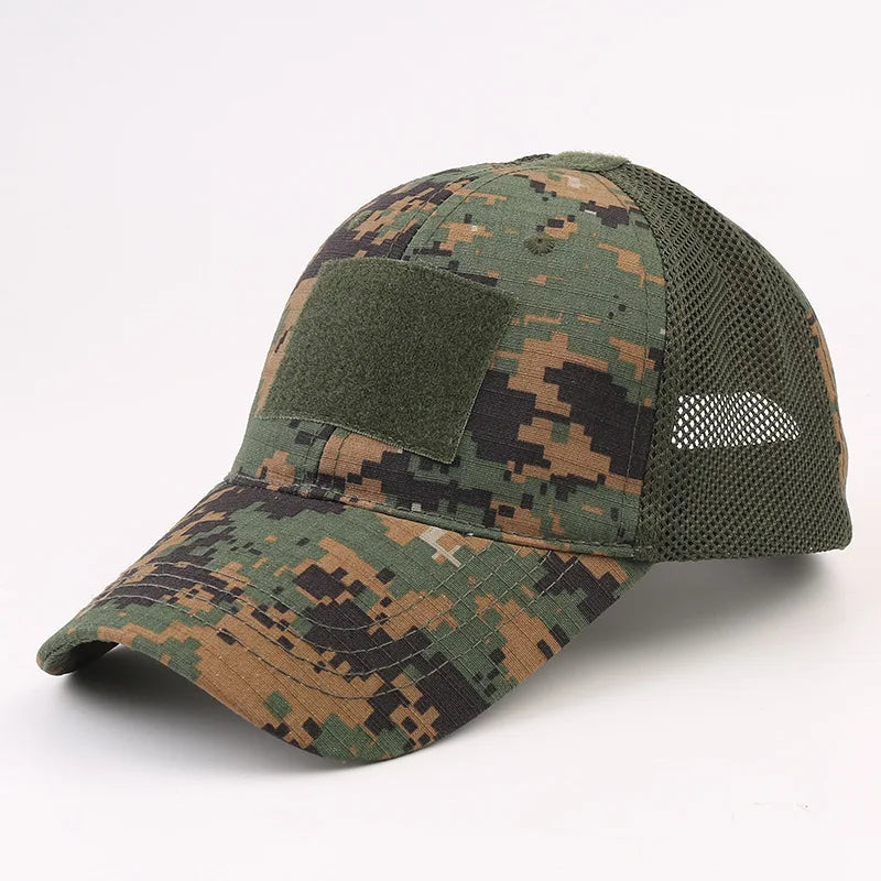 Outdoor Multicam Camouflage Adjustable Cap Mesh Tactical Military Army Airsoft Fishing Hunting Hiking Basketball Snapback Hat
