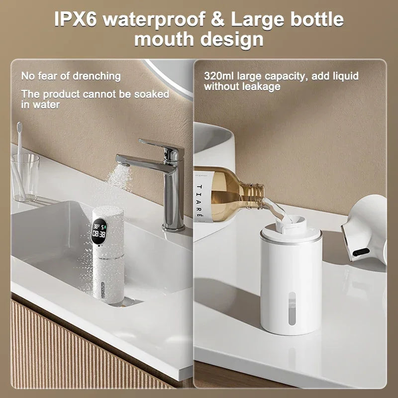 Xiaomi Automatic Soap Dispenser Touchless Foaming Soap Dispenser Smart Display USB Rechargeable Electric 5 Level Adjustable NEW