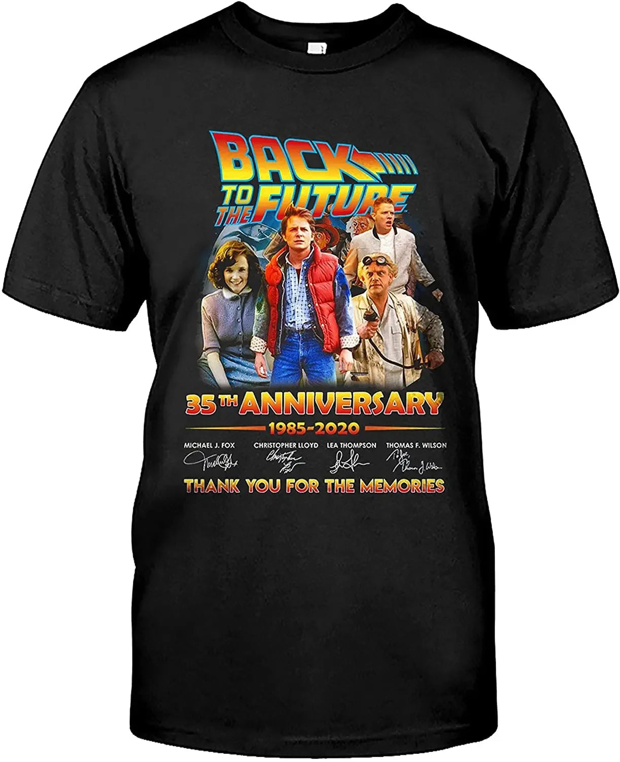 Comedy Movie Back to The Future 35th Anniversary Men's T-Shirt. Summer Cotton Short Sleeve O-Neck Unisex T Shirt New S-3XL