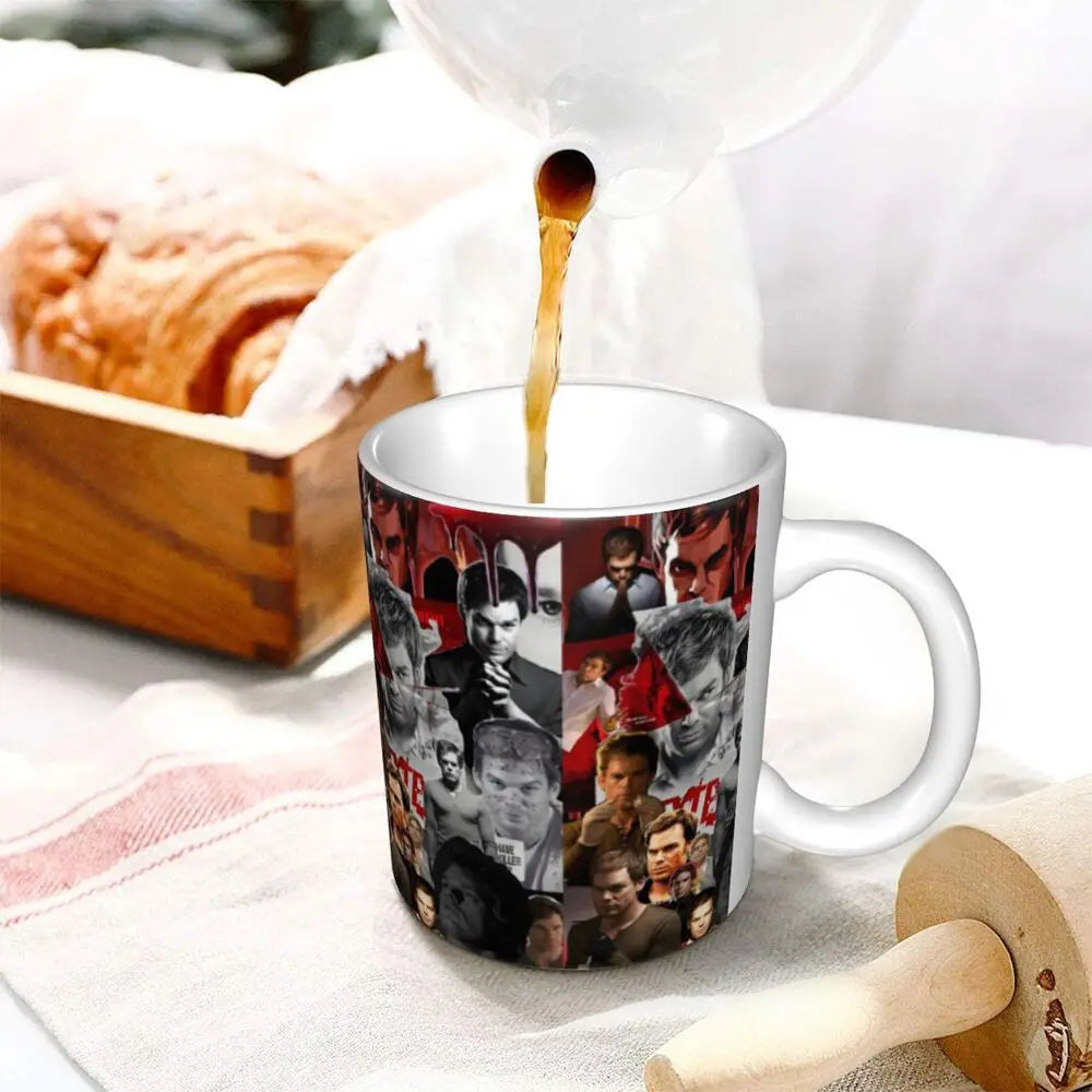Customized Dexter Morgan Mugs DIY Movie Ceramic Milk Tea Coffee Cup