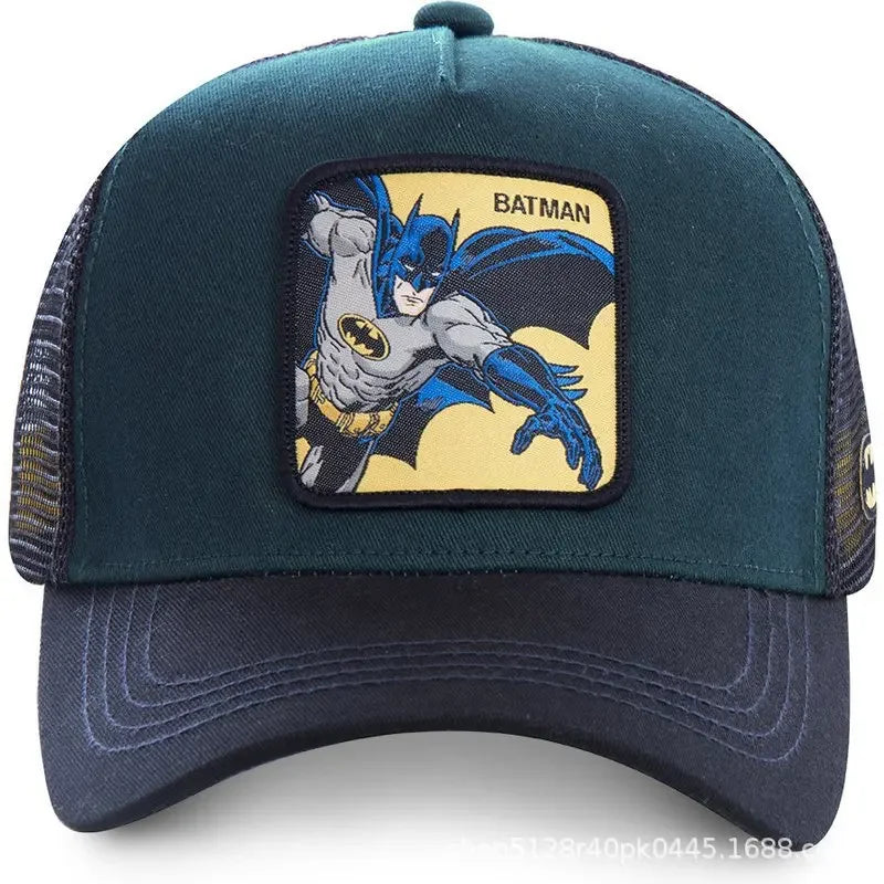 High Quality Batman Anime Cartoon Snapback Cotton Baseball Cap Men Women Hip Hop Dad Mesh Trucker Hat Dropshipping